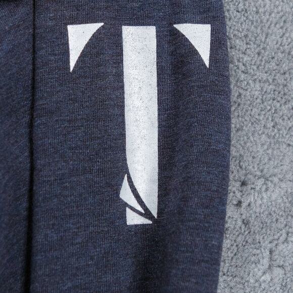 PUBLIC REC Pima Cotton Crew Neck Go To Henley Long Sleeve Gray Logo Mens Sz M - Picture 3 of 9